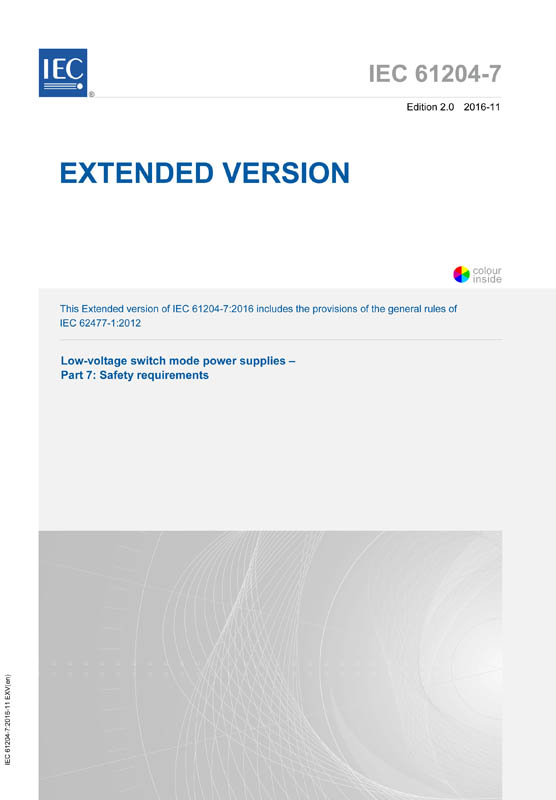 Cover IEC 61204-7:2016 EXV